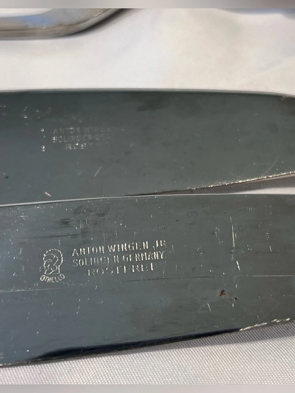 Anton Wingen Jr Solingen Germany Stag Handle 3 Pc Carving Set